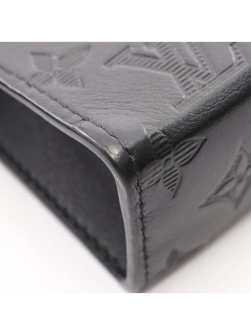 Louis Vuitton Shoulder Bag Gaston Wearable Wallet Noir Leather